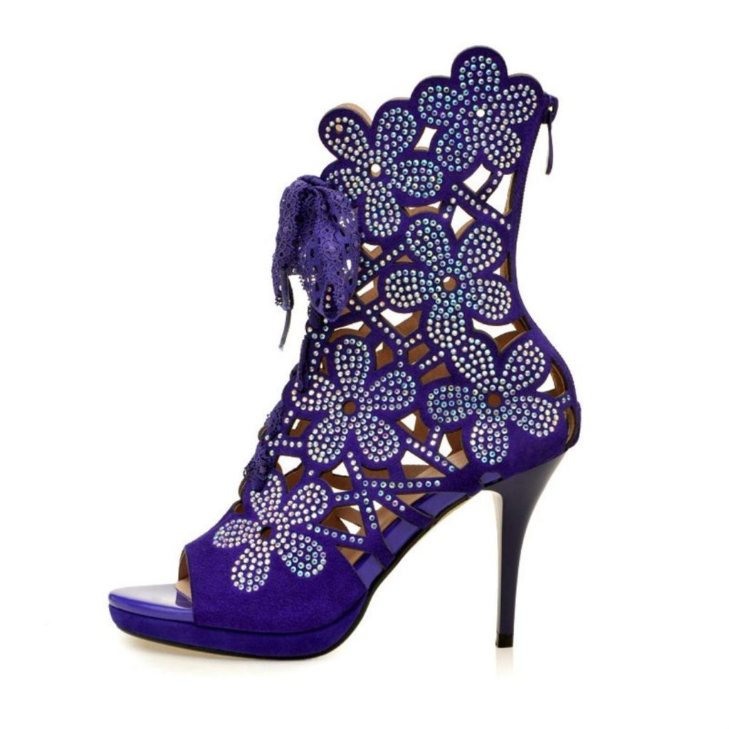 Fashion Bowtie Diamond Brand Summer Shoes Flowers Rivet Peep Toe Nightclub Crystal Beading Super High Heels Women Sandals
