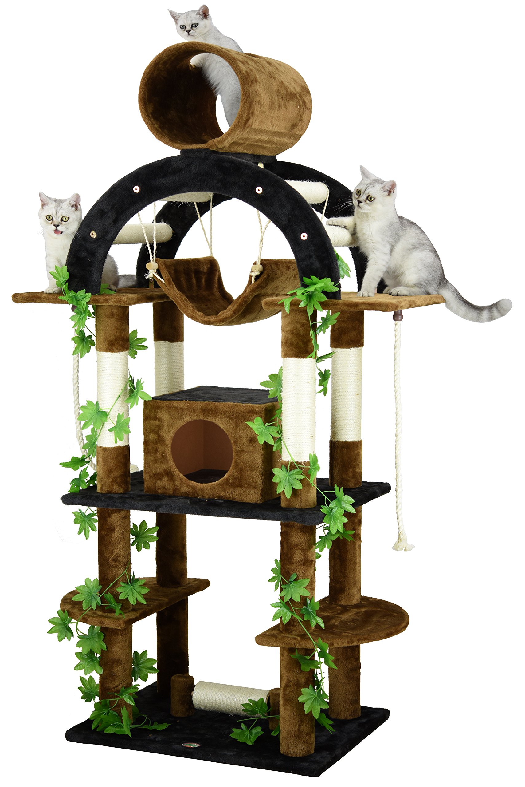 Go Pet Club F2096 Luxury Climber Cat Tree, 71