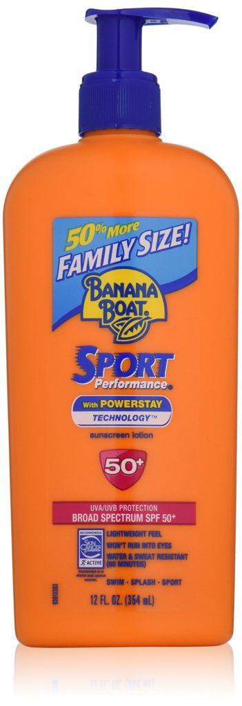 Banana Boat Sunscreen Sport Family Size Broad Spectrum Sun Care Sunscreen Lotion - SPF 50, 12 ounce